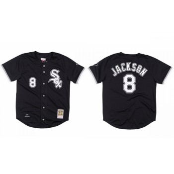 Men's Chicago White Sox #8 Bo Jackson Black Stitched Jersey Men's Chicago White Sox #8 Bo Jackson Black Stitched Jersey