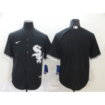 Men's Chicago White Sox Blank Black Cool Base Stitched MLB Jersey Men's Chicago White Sox Blank Black Cool Base Stitched MLB Jersey