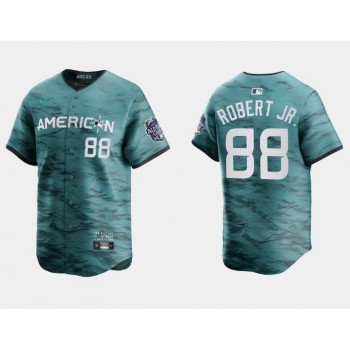 Men's Chicago White sox #88 Luis Robert Jr. Teal 2023 All-star Cool Base Stitched Baseball Jersey Men's Chicago White sox #88 Luis Robert Jr. Teal 2023 All-star Cool Base Stitched Baseball Jersey