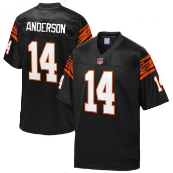 Men's Cincinnati Bengals #14 Ken Anderson Black Pro Line Stitched Jersey Men's Cincinnati Bengals #14 Ken Anderson Black Pro Line Stitched Jersey