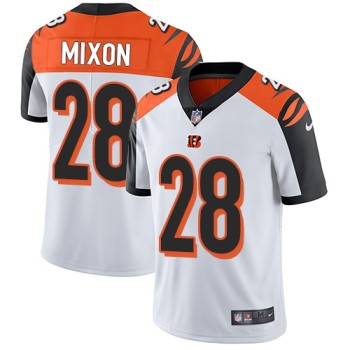 Men's Cincinnati Bengals #28 Joe Mixon White Team Color Stitched NFL Vapor Untouchable Limited Jersey Men's Cincinnati Bengals #28 Joe Mixon White Team Color Stitched NFL Vapor Untouchable Limited Jersey