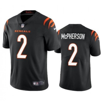 Men's Cincinnati Bengals #2 Evan McPherson Black Vapor Untouchable Limited Stitched Jersey Men's Cincinnati Bengals #2 Evan McPherson Black Vapor Untouchable Limited Stitched Jersey