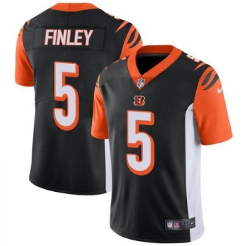 Men's Cincinnati Bengals #5 Ryan Finley Black Vapor Untouchable Limited Stitched NFL Jersey Men's Cincinnati Bengals #5 Ryan Finley Black Vapor Untouchable Limited Stitched NFL Jersey