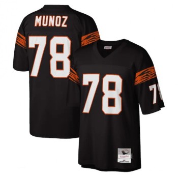 Men's Cincinnati Bengals #78 Anthony Munoz Black Throwback Legacy Stitched Jersey Men's Cincinnati Bengals #78 Anthony Munoz Black Throwback Legacy Stitched Jersey