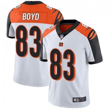 Men's Cincinnati Bengals #83 Tyler Boyd White Vapor Untouchable Limited Stitched Jersey Men's Cincinnati Bengals #83 Tyler Boyd White Vapor Untouchable Limited Stitched Jersey