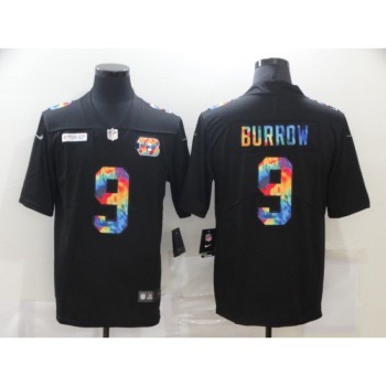 Men's Cincinnati Bengals #9 Joe Burrow 2020 Black Crucial Catch Limited Stitched Jersey Men's Cincinnati Bengals #9 Joe Burrow 2020 Black Crucial Catch Limited Stitched Jersey