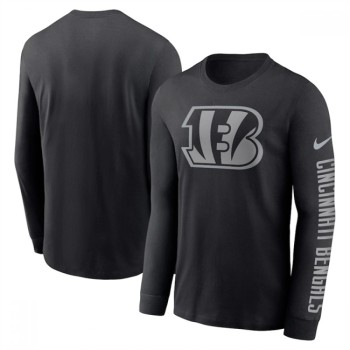 Men's Cincinnati Bengals Black Long Sleeve T-Shirt Men's Cincinnati Bengals Black Long Sleeve T-Shirt