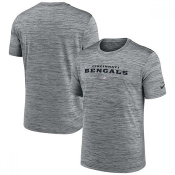 Men's Cincinnati Bengals Gray Velocity Performance T-Shirt Men's Cincinnati Bengals Gray Velocity Performance T-Shirt
