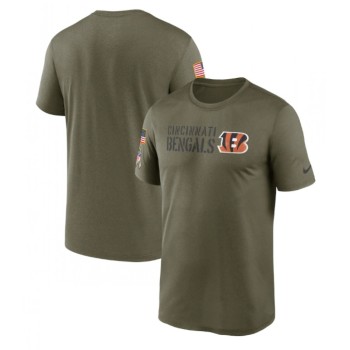 Men's Cincinnati Bengals Olive 2022 Salute to Service Legend Team T-Shirt Men's Cincinnati Bengals Olive 2022 Salute to Service Legend Team T-Shirt