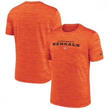 Men's Cincinnati Bengals Orange Velocity Performance T-Shirt Men's Cincinnati Bengals Orange Velocity Performance T-Shirt