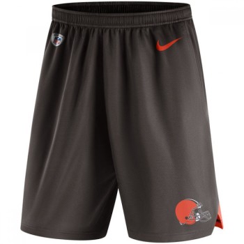 Men's Cleveland Browns Brown Knit Performance Shorts