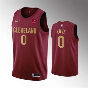 Men's Cleveland Cavaliers #0 Kevin Love Wine Icon Edition Stitched Basketball Jersey Men's Cleveland Cavaliers #0 Kevin Love Wine Icon Edition Stitched Basketball Jersey