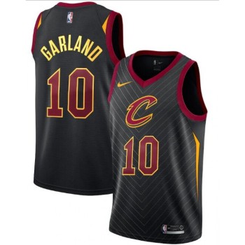 Men's Cleveland Cavaliers #10 Darius Garland Black Statement Edition Swingman Stitched Jersey Men's Cleveland Cavaliers #10 Darius Garland Black Statement Edition Swingman Stitched Jersey