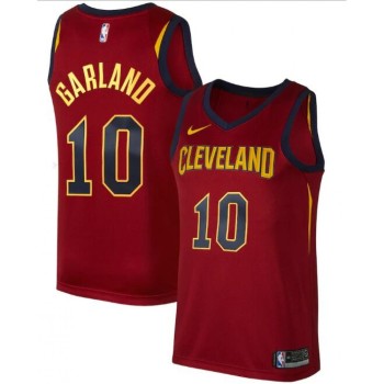 Men's Cleveland Cavaliers #10 Darius Garland Red Icon Edition Swingman Stitched Jersey Men's Cleveland Cavaliers #10 Darius Garland Red Icon Edition Swingman Stitched Jersey