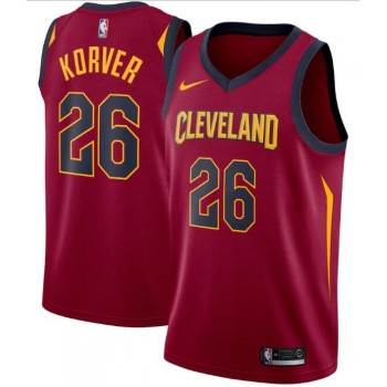 Men's Cleveland Cavaliers #26 Kyle Korver Red Icon Edition Swingman Stitched Jersey Men's Cleveland Cavaliers #26 Kyle Korver Red Icon Edition Swingman Stitched Jersey