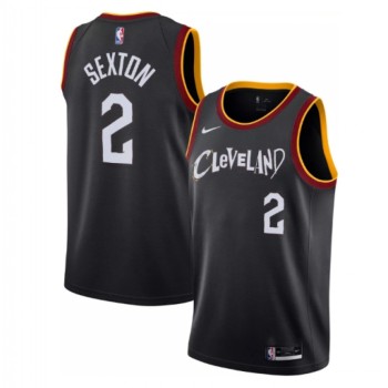 Men's Cleveland Cavaliers #2 Collin Sexton Black City Edition Stitched Jersey Men's Cleveland Cavaliers #2 Collin Sexton Black City Edition Stitched Jersey