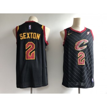 Men's Cleveland Cavaliers #2 Collin Sexton Black Statement Edition Swingman Stitched NBA Jersey Men's Cleveland Cavaliers #2 Collin Sexton Black Statement Edition Swingman Stitched NBA Jersey