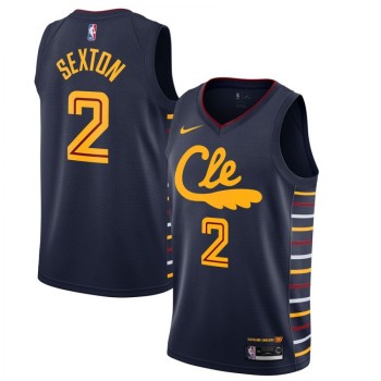 Men's Cleveland Cavaliers #2 Collin Sexton Navy 2019 City Edition Stitched NBA Jersey Men's Cleveland Cavaliers #2 Collin Sexton Navy 2019 City Edition Stitched NBA Jersey