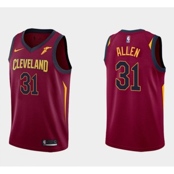 Men's Cleveland Cavaliers #31 Jarrett Allen Basketball Wine Red Swingman Icon Edition Stitched Basketball Jersey Men's Cleveland Cavaliers #31 Jarrett Allen Basketball Wine Red Swingman Icon Edition Stitched Basketball Jersey