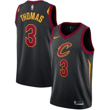 Men's Cleveland Cavaliers #3 Isaiah Thomas Black Statement Edition Swingman Stitched Jersey Men's Cleveland Cavaliers #3 Isaiah Thomas Black Statement Edition Swingman Stitched Jersey