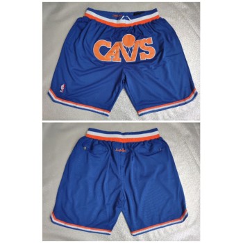 Men's Cleveland Cavaliers Blue Shorts(Run Small) Men's Cleveland Cavaliers Blue Shorts(Run Small)