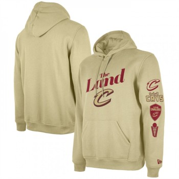 Men's Cleveland Cavaliers Tan 2023/24 City Edition Pullover Hoodie Men's Cleveland Cavaliers Tan 2023/24 City Edition Pullover Hoodie