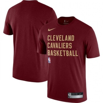 Men's Cleveland Cavaliers Wine 2023/24 Sideline Legend Performance Practice T-Shirt Men's Cleveland Cavaliers Wine 2023/24 Sideline Legend Performance Practice T-Shirt