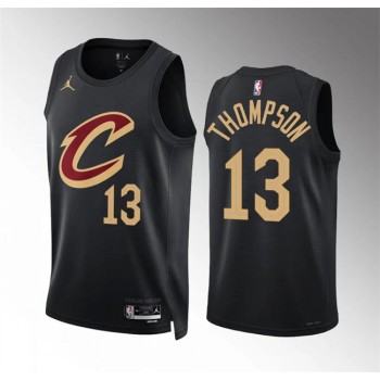 Men's Cleveland Cavaliers #13 Tristan Thompson Black Statement Edition Stitched Jersey Men's Cleveland Cavaliers #13 Tristan Thompson Black Statement Edition Stitched Jersey