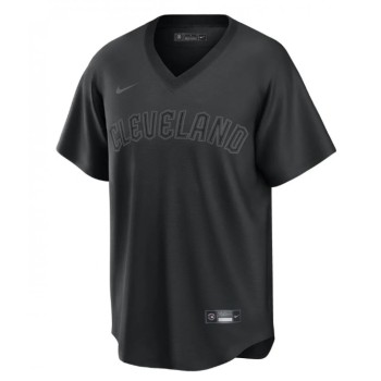 Men's Cleveland Guardians #11 Jose Ramirez Black Pitch Black Fashion Replica Stitched Baseball Jersey Men's Cleveland Guardians #11 Jose Ramirez Black Pitch Black Fashion Replica Stitched Baseball Jersey