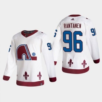 Men's Colorado Avalanche #96 Mikko Rantanen 2020-21 White Reverse Retro Stitched Jersey Men's Colorado Avalanche #96 Mikko Rantanen 2020-21 White Reverse Retro Stitched Jersey