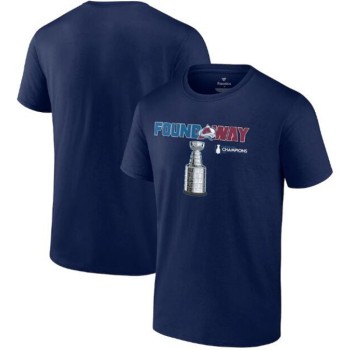 Men's Colorado Avalanche Navy 2022 Stanley Cup Champions Celebration T-Shirt Men's Colorado Avalanche Navy 2022 Stanley Cup Champions Celebration T-Shirt