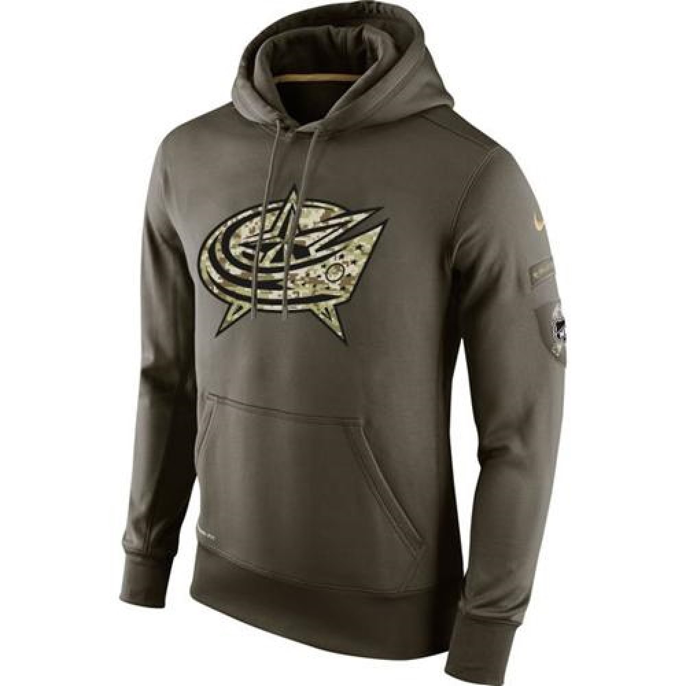 Men's Columbus Blue Jackets Salute To Service NHL Hoodie