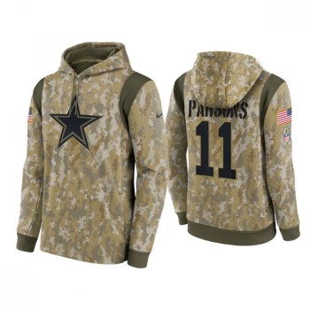 Men's Dallas Cowboys #11 Micah Parsons Camo 2021 Salute To Service Therma Performance Pullover Hoodie Men's Dallas Cowboys #11 Micah Parsons Camo 2021 Salute To Service Therma Performance Pullover Hoodie