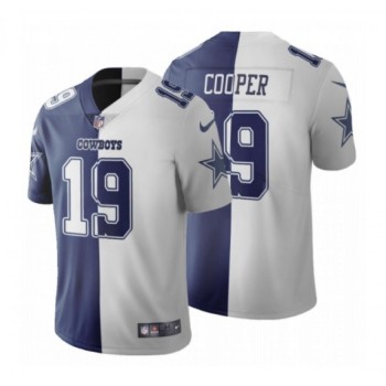 Men's Dallas Cowboys #19 Amari Cooper Navy White Split Vapor Untouchable Limited Stitched Jersey Men's Dallas Cowboys #19 Amari Cooper Navy White Split Vapor Untouchable Limited Stitched Jersey