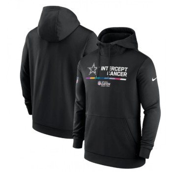 Men's Dallas Cowboys 2022 Black Crucial Catch Therma Performance Pullover Hoodie Men's Dallas Cowboys 2022 Black Crucial Catch Therma Performance Pullover Hoodie