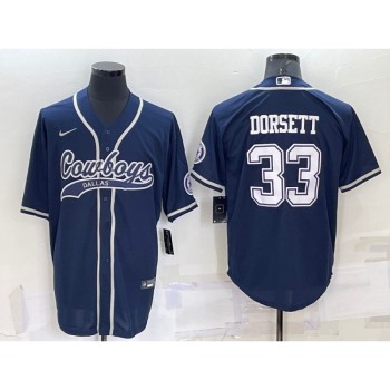 Men's Dallas Cowboys #33 Tony Dorsett Navy Cool Base Stitched Baseball Jersey Men's Dallas Cowboys #33 Tony Dorsett Navy Cool Base Stitched Baseball Jersey