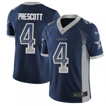Men's Dallas Cowboys #4 Dak Prescott Navy Blue 2018 Drift Fashion Color Rush Limited Stitched NFL Jersey Men's Dallas Cowboys #4 Dak Prescott Navy Blue 2018 Drift Fashion Color Rush Limited Stitched NFL Jersey