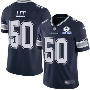 Men's Dallas Cowboys #50 Sean Lee Navy With Established In 1960 Patch Limited Stitched Jersey Men's Dallas Cowboys #50 Sean Lee Navy With Established In 1960 Patch Limited Stitched Jersey