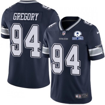Men's Dallas Cowboys #94 Randy Gregory Navy With Established In 1960 Patch Limited Stitched Jersey Men's Dallas Cowboys #94 Randy Gregory Navy With Established In 1960 Patch Limited Stitched Jersey