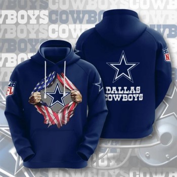 Men's Dallas Cowboys Blue 3D Trending T-Shirt Hoodie Men's Dallas Cowboys Blue 3D Trending T-Shirt Hoodie
