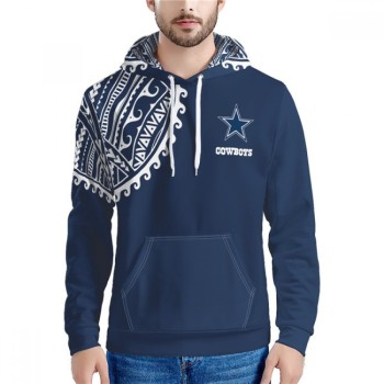 Men's Dallas Cowboys Blue Hoodie Men's Dallas Cowboys Blue Hoodie
