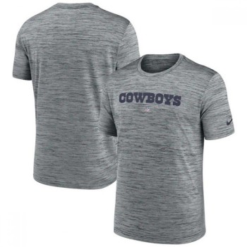 Men's Dallas Cowboys Grey Velocity Performance T-Shirt Men's Dallas Cowboys Grey Velocity Performance T-Shirt