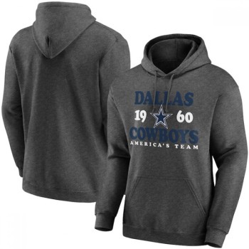 Men's Dallas Cowboys Heathered Charcoal Fierce Competitor Pullover Hoodie Men's Dallas Cowboys Heathered Charcoal Fierce Competitor Pullover Hoodie