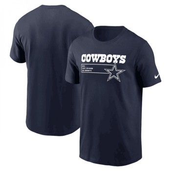 Men's Dallas Cowboys Navy Division Essential T-Shirt Men's Dallas Cowboys Navy Division Essential T-Shirt