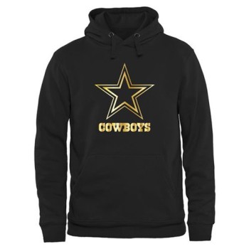 Men's Dallas Cowboys Pro Line Black Gold Collection Pullover Hoodie Men's Dallas Cowboys Pro Line Black Gold Collection Pullover Hoodie