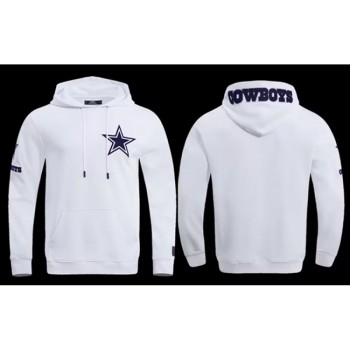 Men's Dallas Cowboys White Pullover Hoodie Men's Dallas Cowboys White Pullover Hoodie