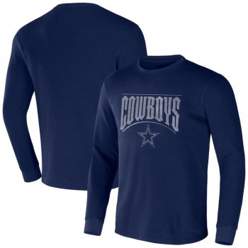 Men's Dallas Cowboys X Darius Rucker Collection Navy Long Sleeve Thermal T-Shirt Men's Dallas Cowboys X Darius Rucker Collection Navy Long Sleeve Thermal T-Shirt