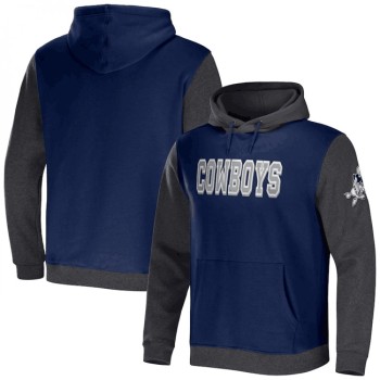 Men's Dallas Cowboys x Darius Rucker Collection Navy/Charcoal Colorblock Pullover Hoodie Men's Dallas Cowboys x Darius Rucker Collection Navy/Charcoal Colorblock Pullover Hoodie