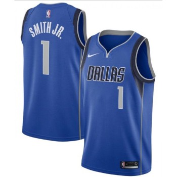 Men's Dallas Mavericks #1 Dennis Smith Jr. Royal Icon Edition Swingman Stitched Jersey Men's Dallas Mavericks #1 Dennis Smith Jr. Royal Icon Edition Swingman Stitched Jersey