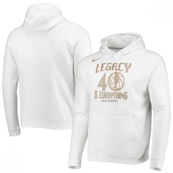 Men's Dallas Mavericks 2021 White City Edition Story Club Pullover Hoodie Men's Dallas Mavericks 2021 White City Edition Story Club Pullover Hoodie